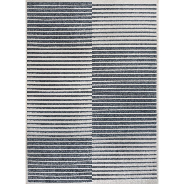 Jonathan Y Shutter Minimalist Striped Plaid Machine washable Area Rug