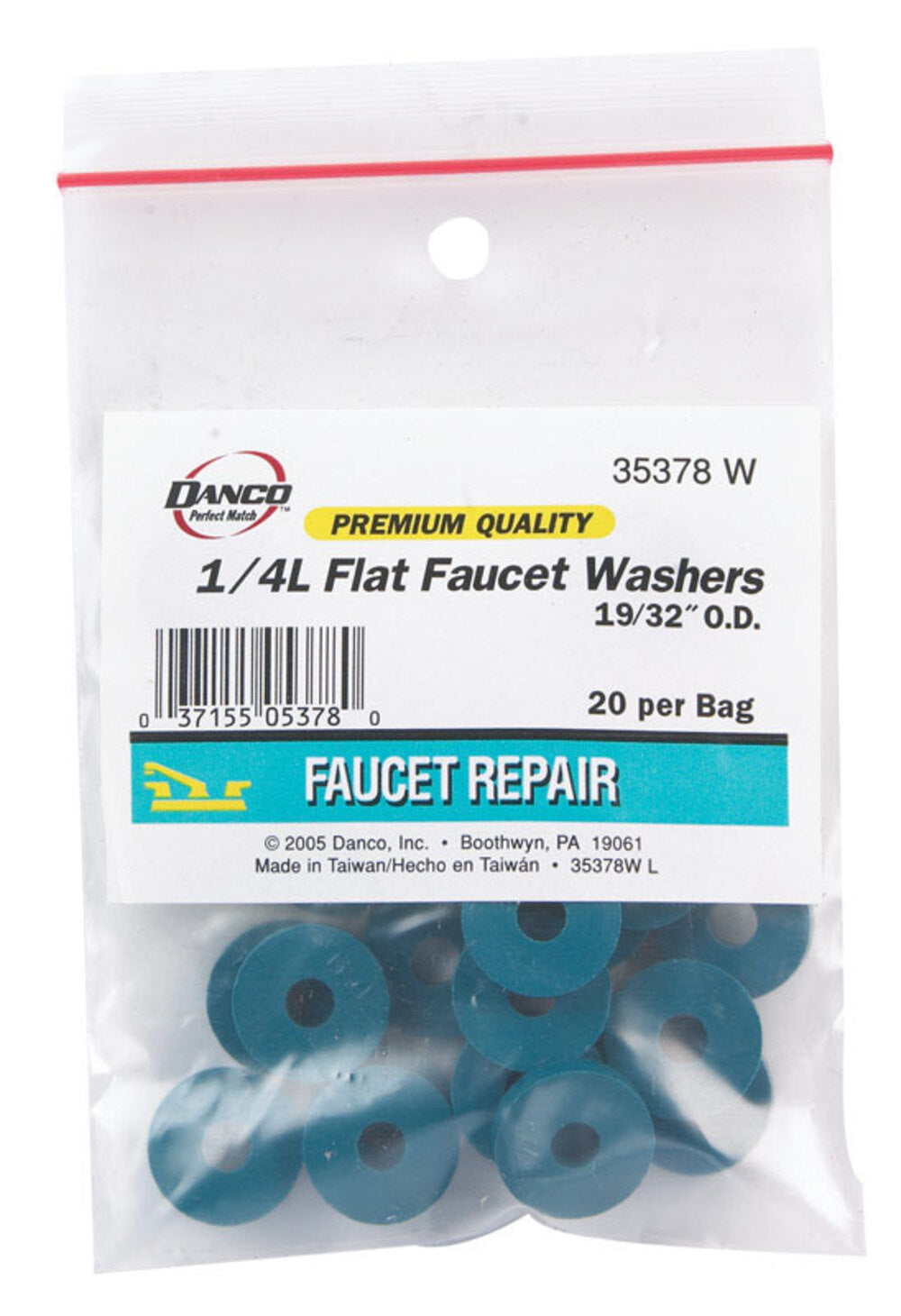 FLAT FAUCET WASHER 1/4L