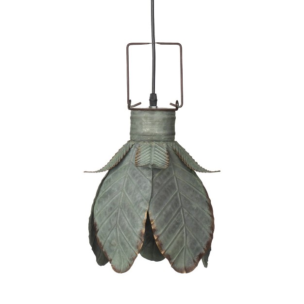 Suvi Iron Petal Pendant Aged Gray A amp b Home