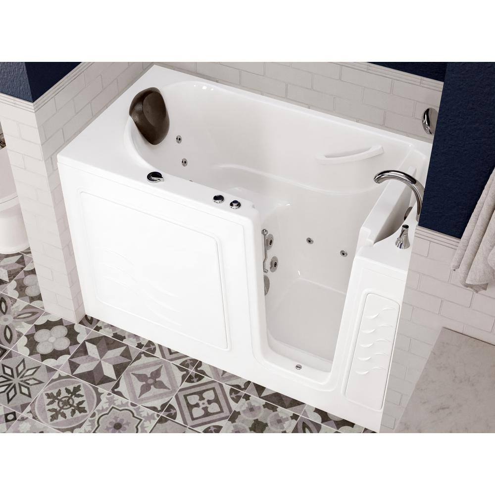 Universal Tubs Safe Premier 59 in. Right Drain Walk-in Whirlpool Bathtub in White HD3060WIRWH-CP