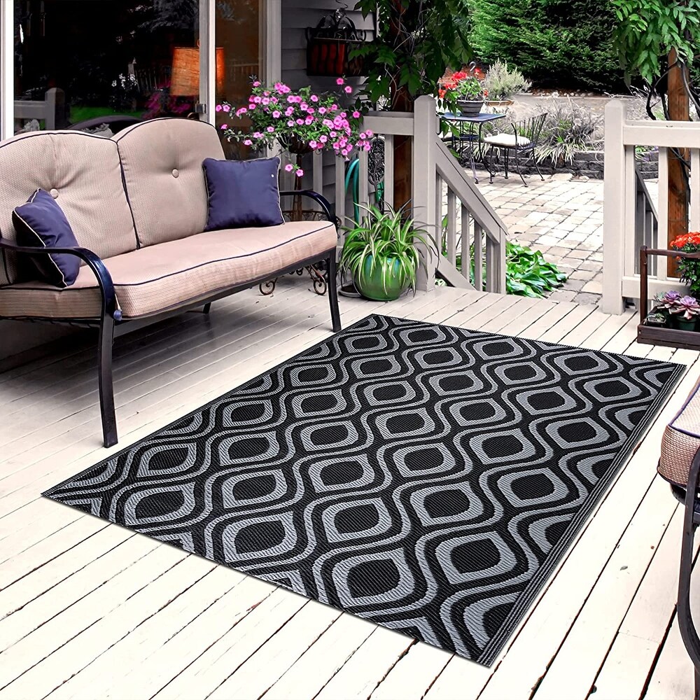 Venice Lightweight Reversible Recycled Plastic Outdoor Floor Mat/Rug