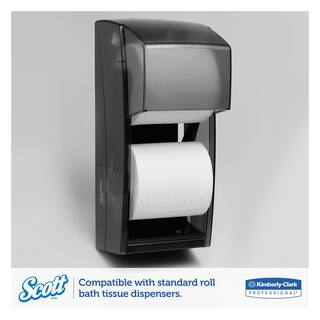 Scott 4.1 in. x 4 in. Sheet Standard Bathroom Tissue 2-Ply (20 Rolls) KCC13607