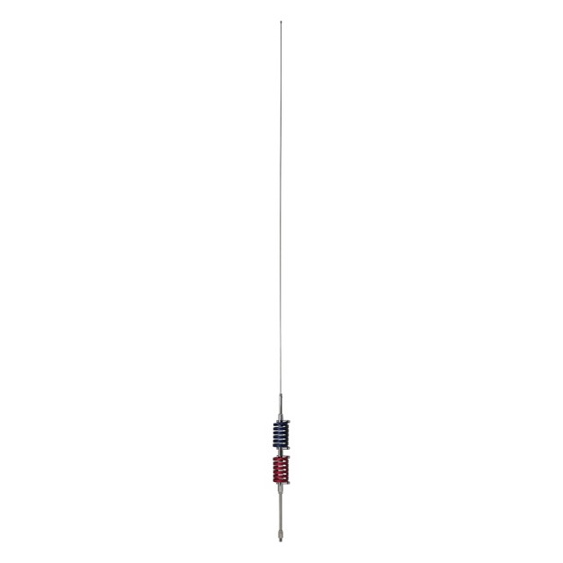 Browning Br 94 70 5 in 15 000 watt Dual flat coils Cb Antenna With 6 in Shaft Anodized Red And Midnight Blue