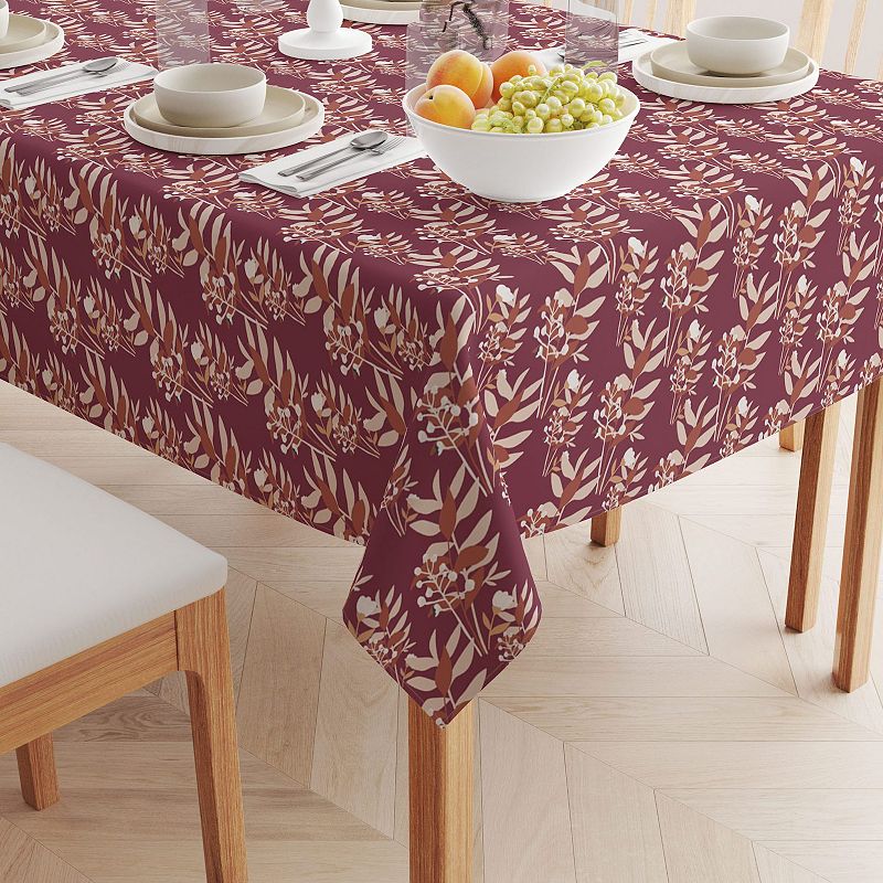 Square Tablecloth， 100% Polyester， 54x54， Autumn Branches