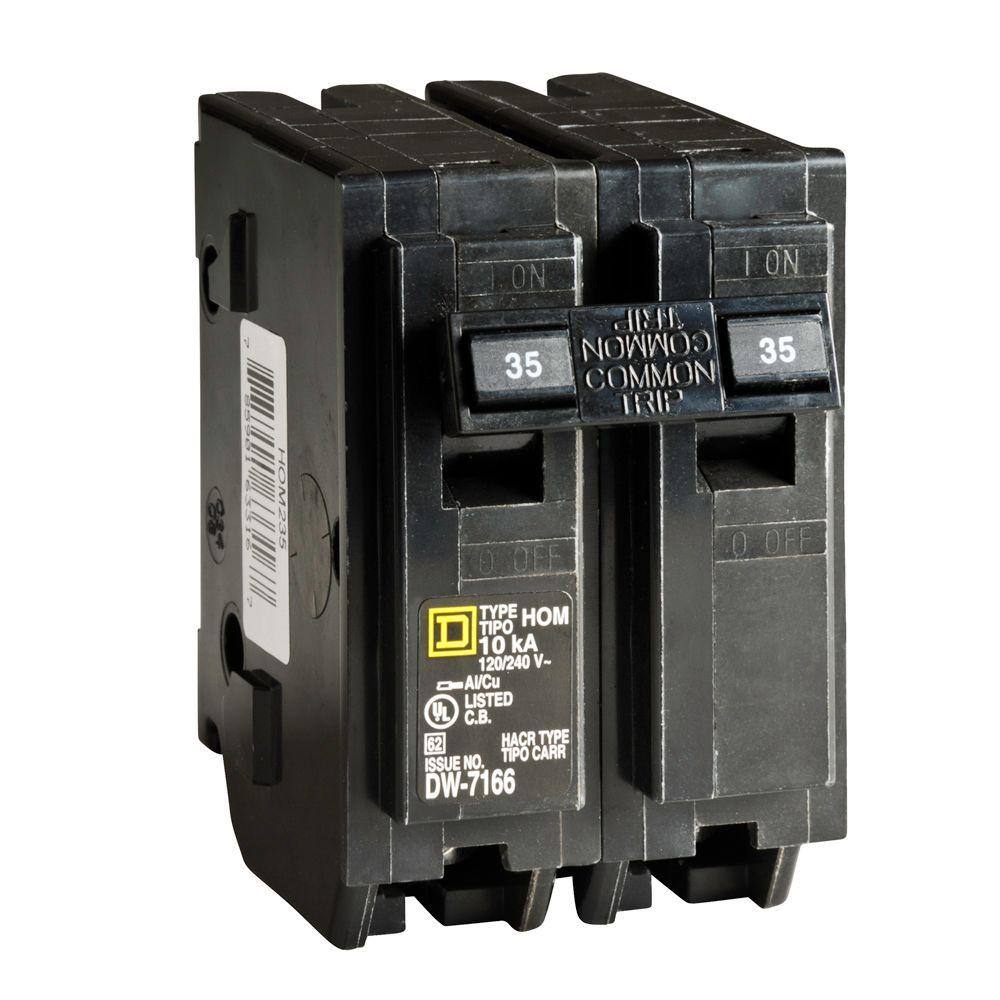 Square D Homeline 35 Amp 2-Pole Circuit Breaker HOM235CP