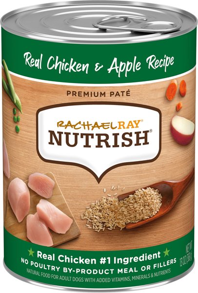 Rachael Ray Nutrish Real Chicken and Apple Canned Dog Food， 13-oz， case of 12