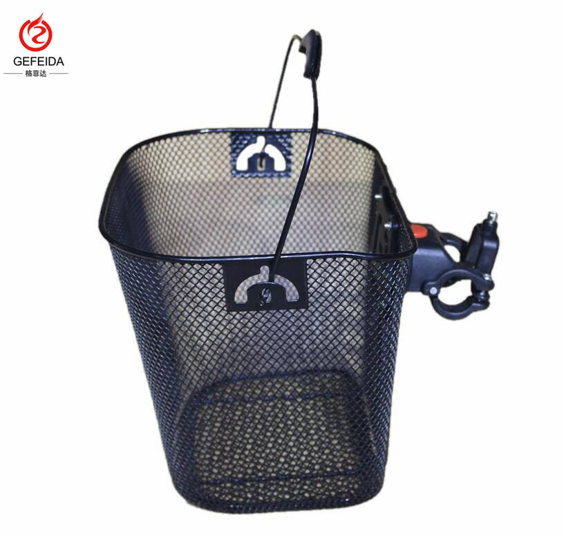 hot selling quick release bicycle basket Front Basket Convenient Storage electric bike front Basket for MTB