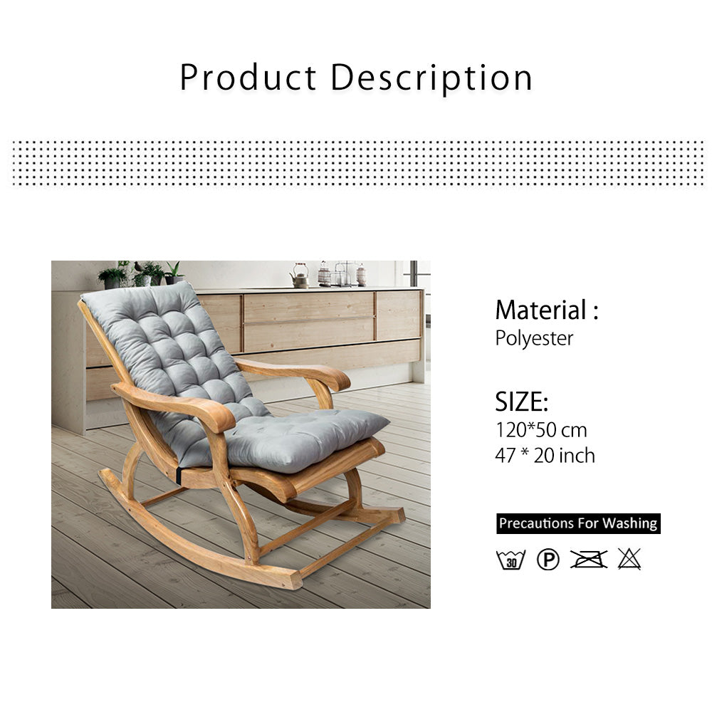 Willstar Rocking Chair Cushions Sun Lounger Cushions Chair Pads Deskchair Seat Cushion Wooden Rocking Chair Pad Mat