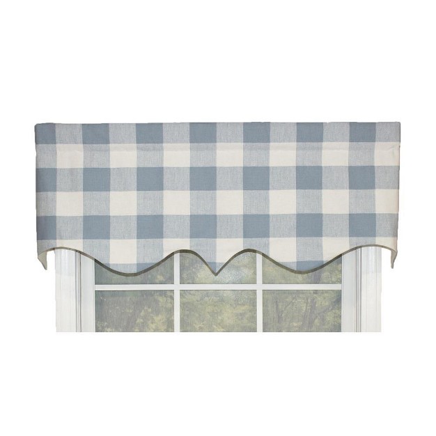 Rod Pocket Valance 50 quot X 17 quot Blue By Rlf Home