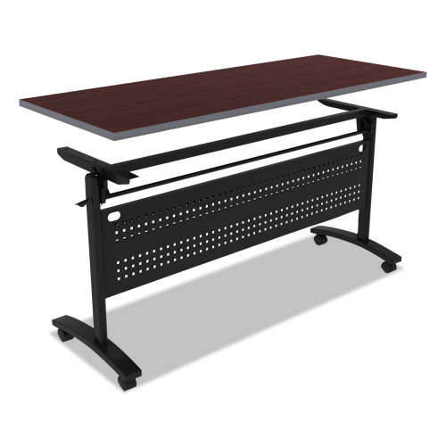 Alera Valencia Flip Training Table Base， Modesty Panel， 57.88w x 19.75d x 28.5h， Black (VA737260BK)