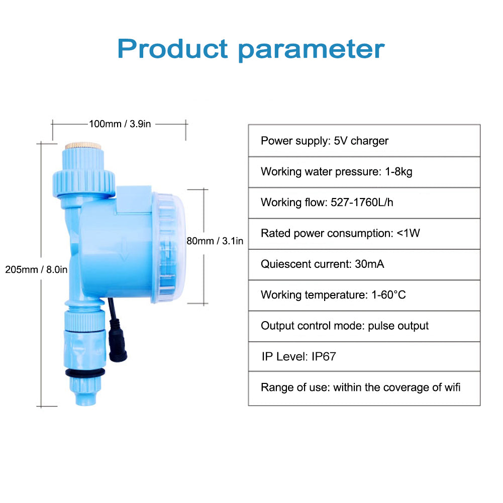 Sprinkler Timer Automatic Irrigation Controller Watering Timer App Remote Control Wifi Connection For Garden Lawns Patio Agriculture