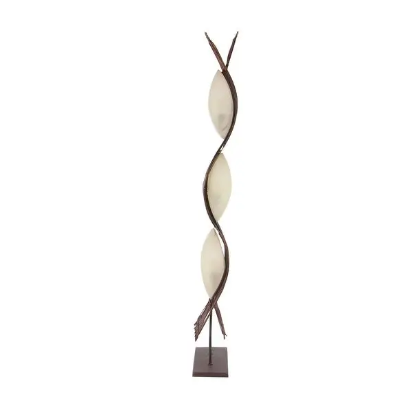 Brown Bamboo Coastal Floor Lamp 67 x 17 x 7 - 17 x 67