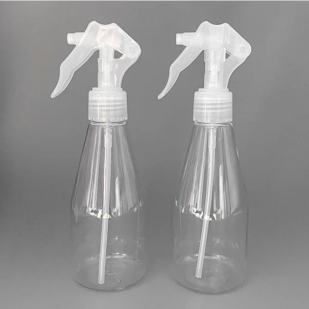 200ml Clear Mist Sprayer Bottle Plastic PET trigger spray bottle with reusable fine spray