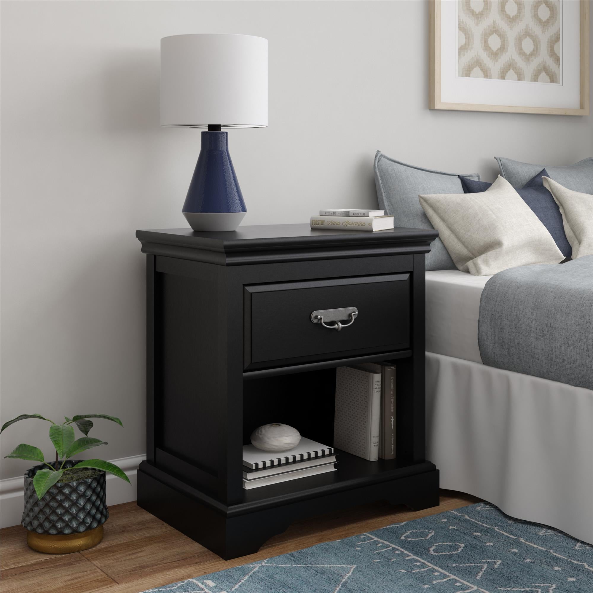 Ameriwood Home Vox Nightstand, Black