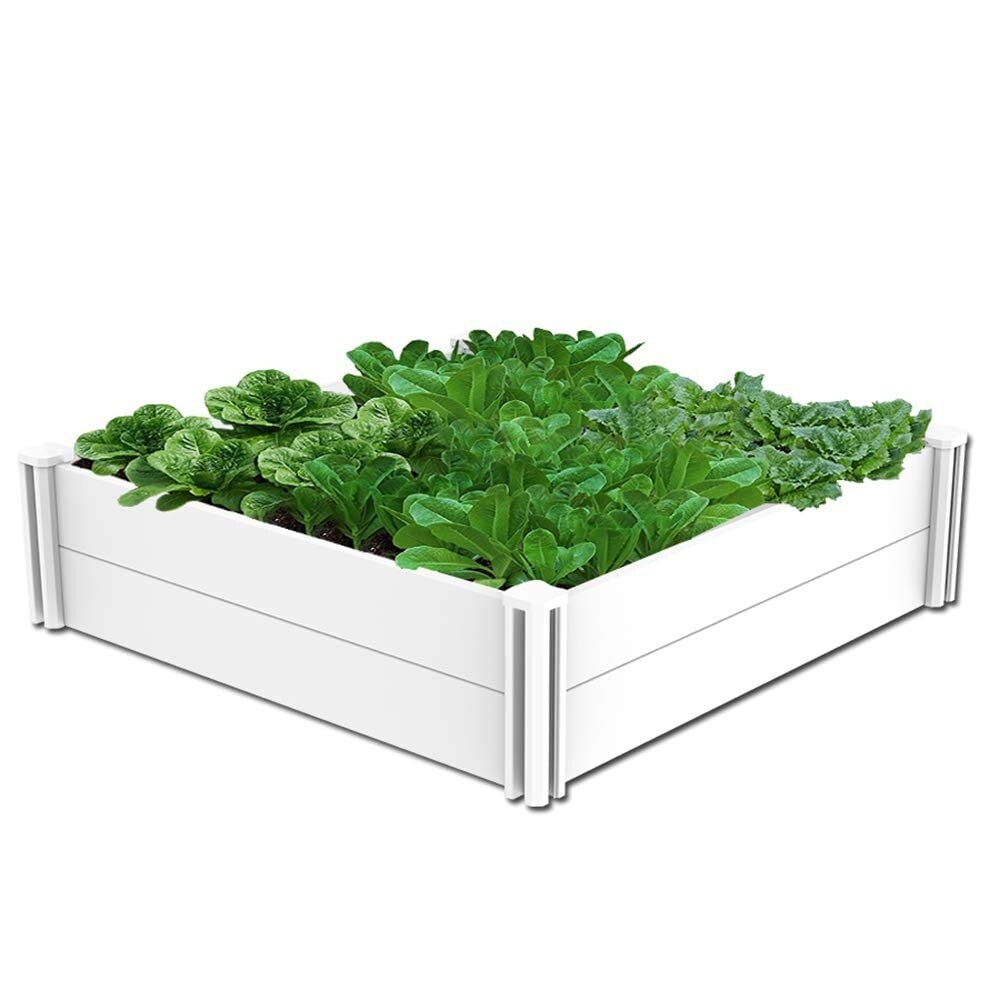 4'x4' Raised Garden Bed Kit Outdoor Above Ground Garden Box for Growing Vegetables Flowers Herbs  DIY Gardening  Whelping Pen