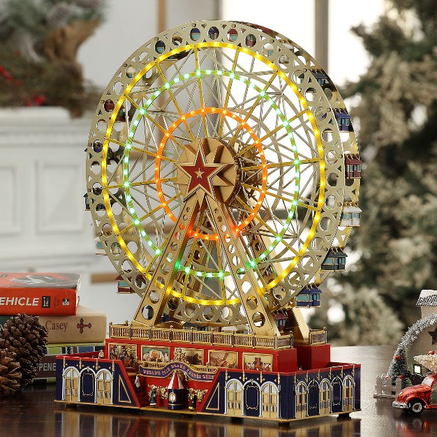 Mr Christmas Animated Led World x27 s Fair Grand Ferris Wheel Christmas Decoration