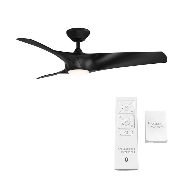 Zephyr Indoor and Outdoor 3-Blade Smart Ceiling Fan 52in with 3000K LED Light Kit and Remote Control with Wall Cradle Shopping - The Best Deals on Ceiling Fans | 36026949