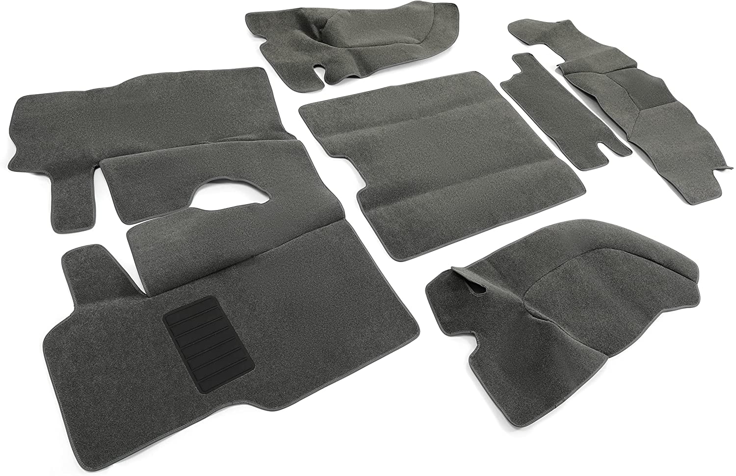 Kojem Carpet Rug Mat Kit Compatible with Jeep Wrangler TJ 1997-2006 Heavy Duty Floor Mats Liners 6PCS All Around Protection Durable Odorless Grey