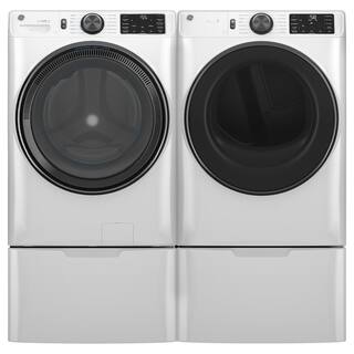 GE 5.0 cu.ft. Smart Front Load Washer in White with Steam UltraFresh Vent System and Microban Technology GFW655SSVWW