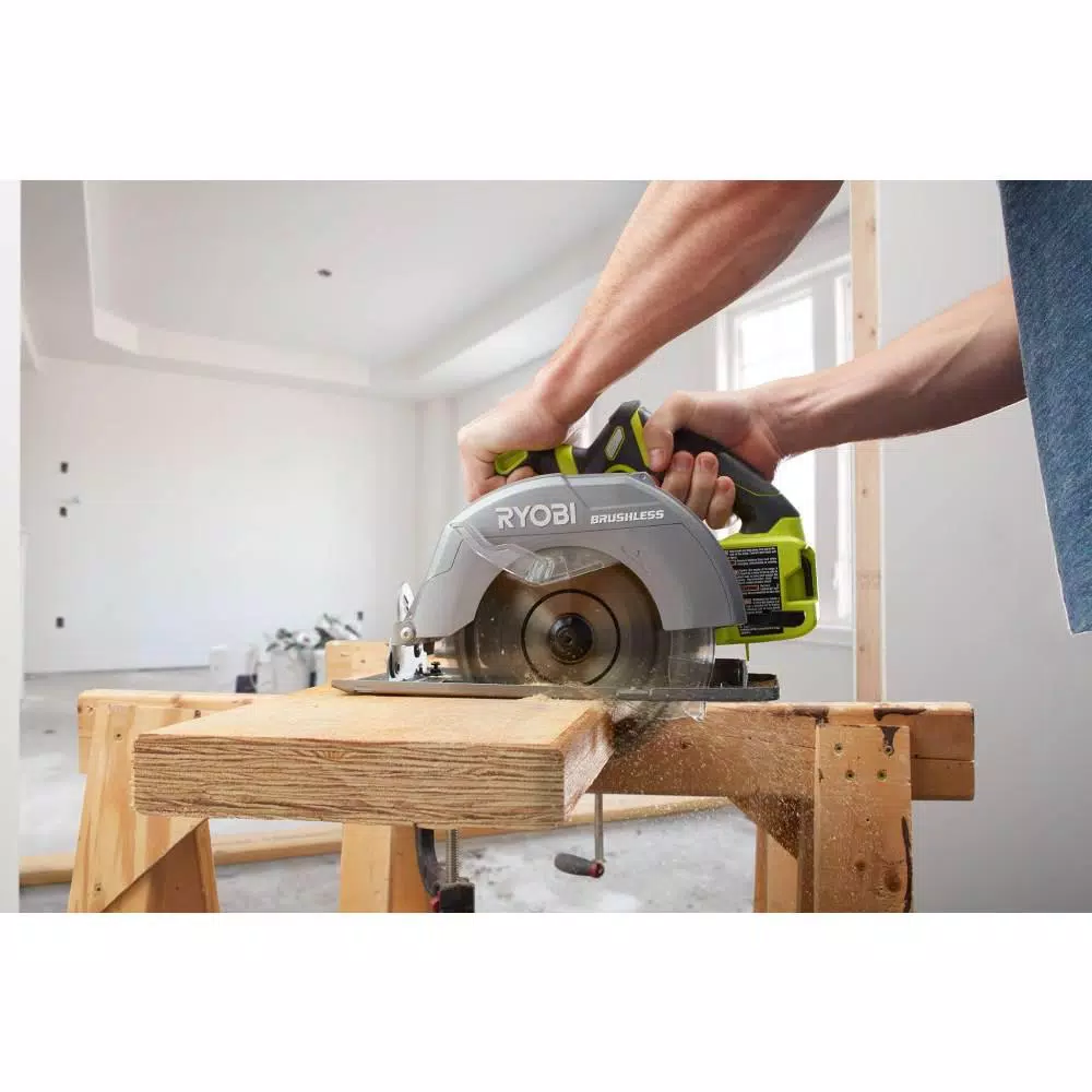 RYOBI 18-Volt ONE+ Cordless Brushless 7-1/4 in. Circular Saw (Tool Only) and#8211; XDC Depot