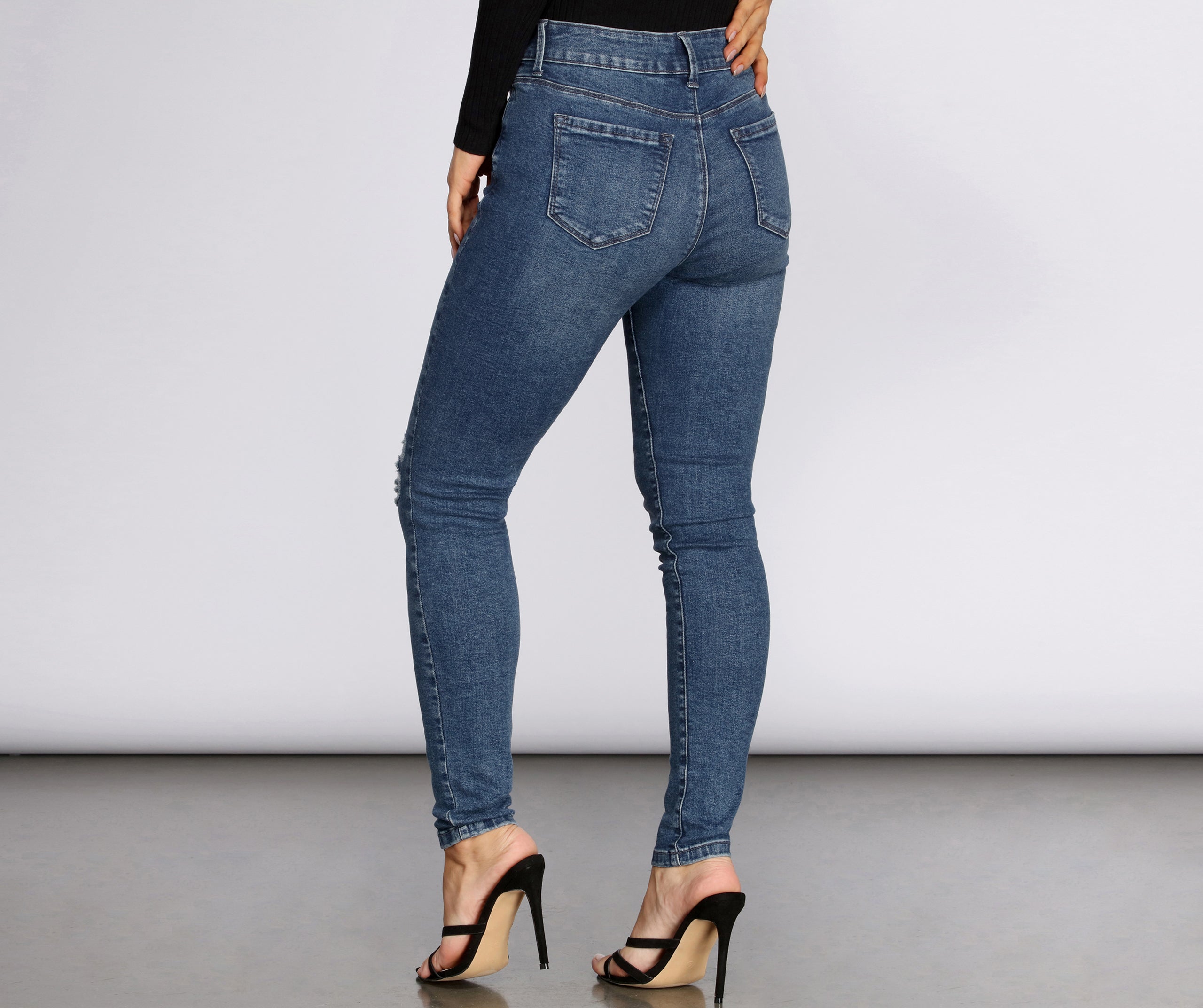 Mid Rise Skinny Jeans