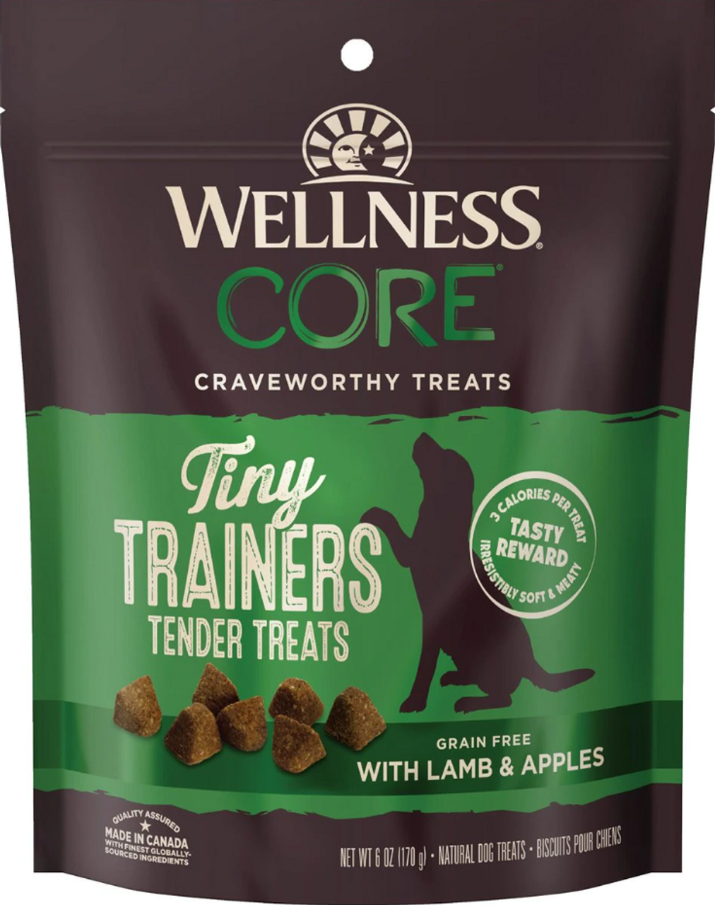 Wellness CORE Tiny Trainers Tender Lamb and Apple Dog Treats， 6oz