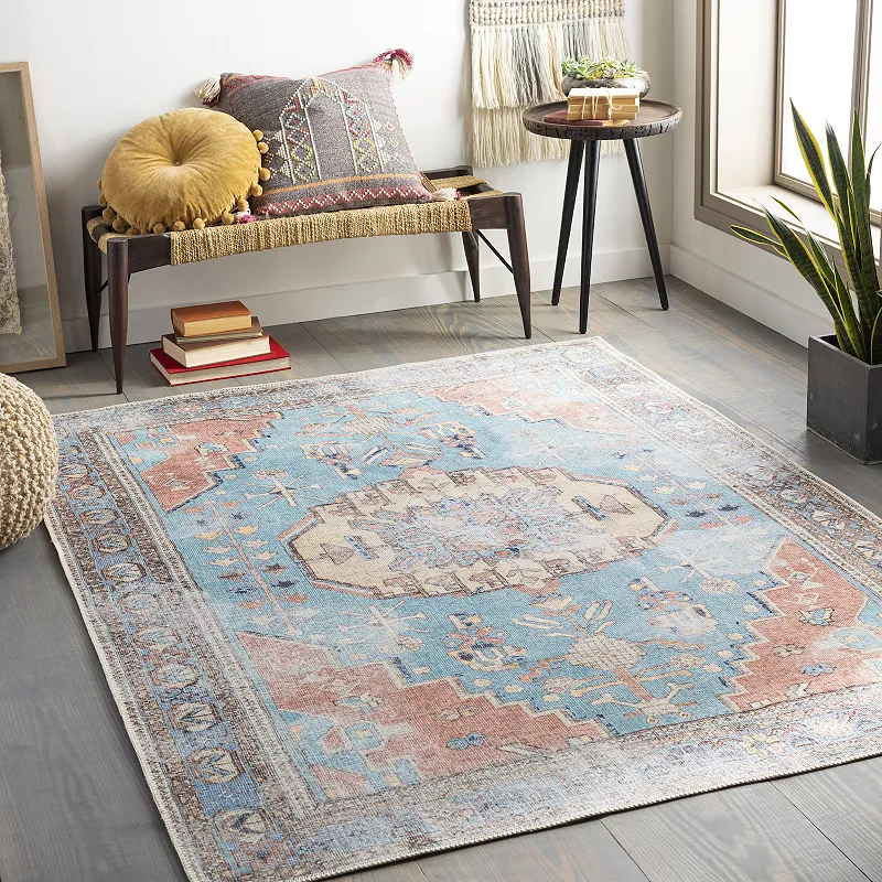 Decor 140 Albertha Traditional Washable Area Rug