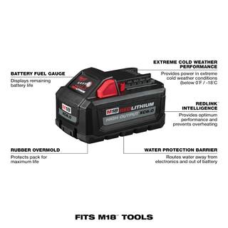 MW M18 FUEL 18V Lithium-Ion Brushless Cordless 4-12 in.6 in. Grinder with Paddle Switch Kit WThree 6.0Ah Batteries 2980-21-48-11-1862