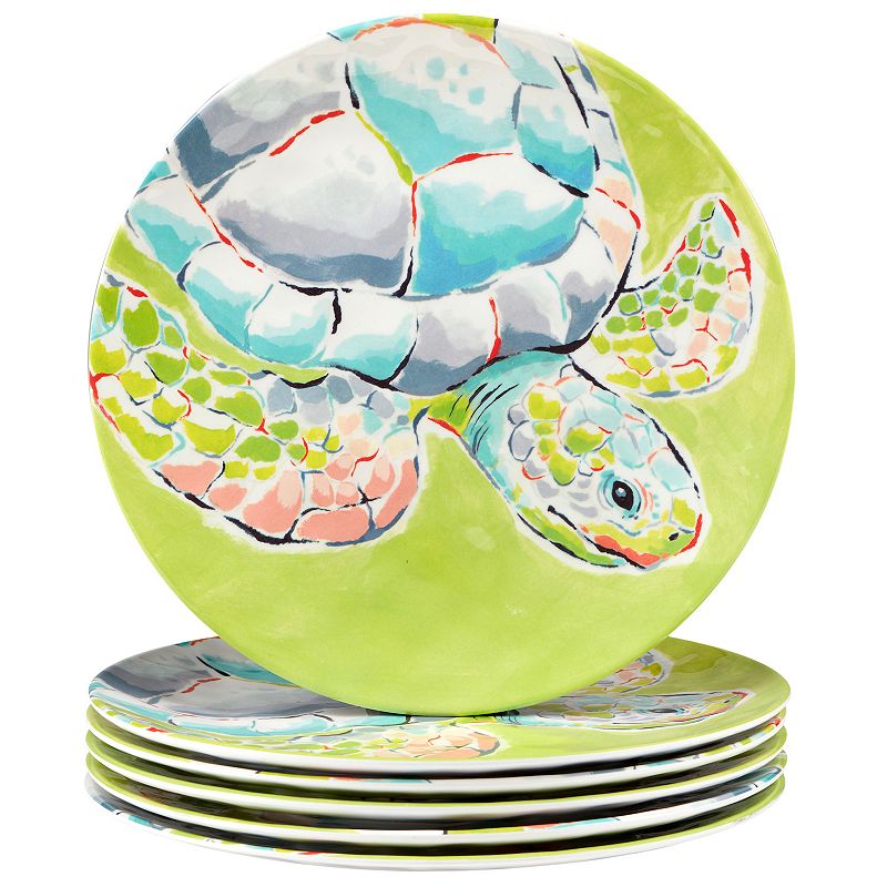 Certified International Deep Sea 6-pc. Melamine Dinner Plate Set