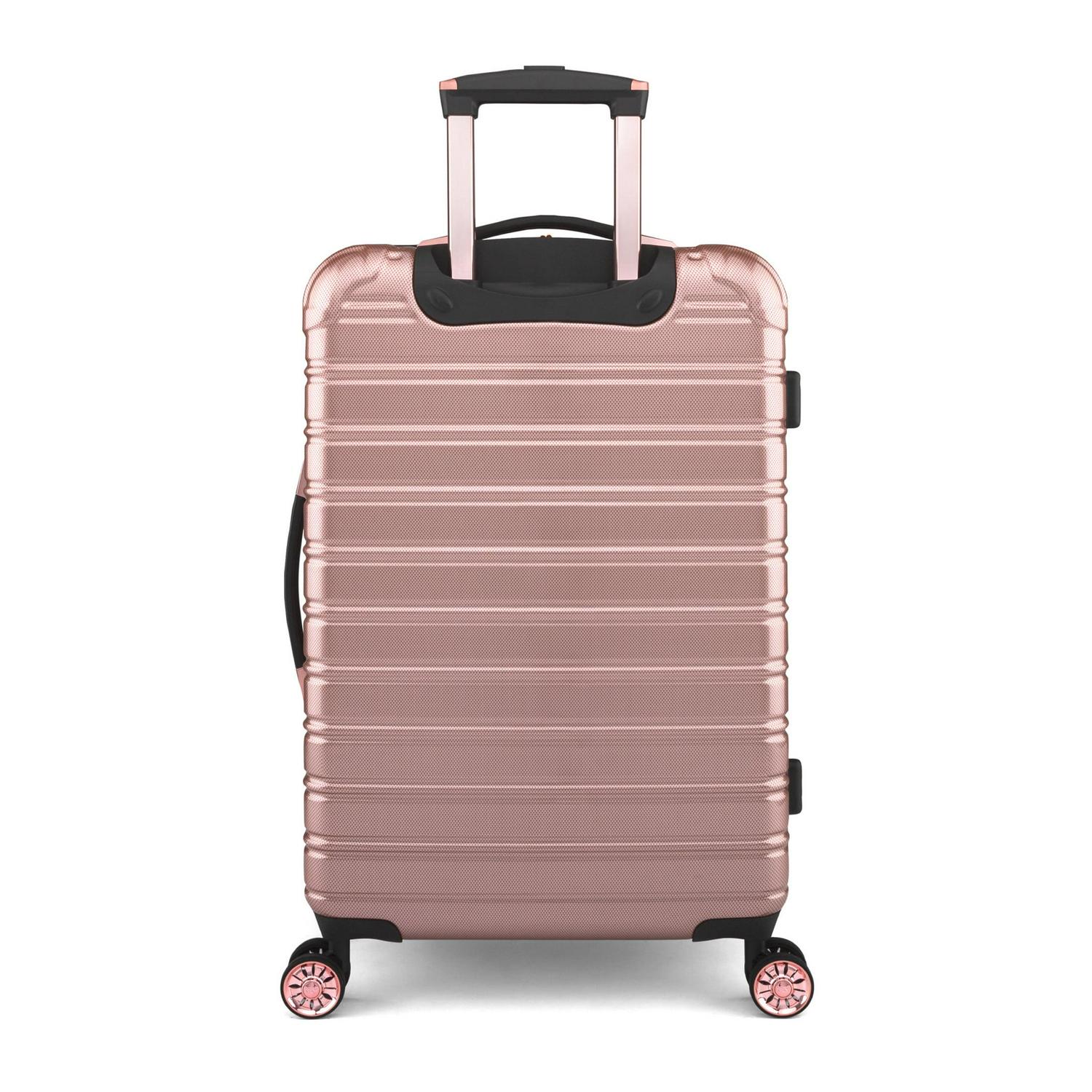 iFLY Hard Sided Fibertech 28 Checked Luggage， Rose Gold Luggage