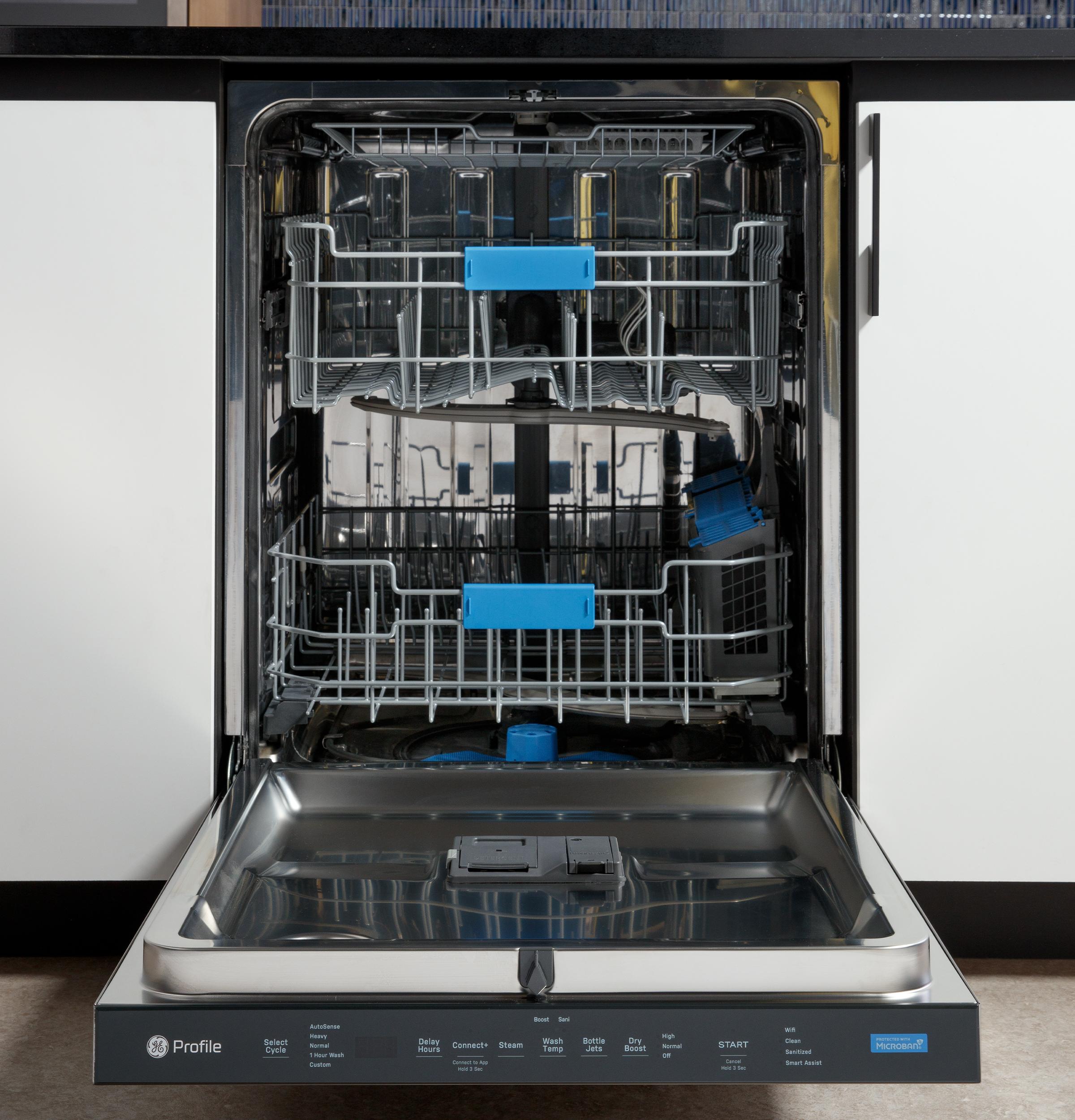 Ge Appliances PDT715SYVFS Ge Profile™ Fingerprint Resistant Top Control With Stainless Steel Interior Dishwasher With Microban™ Antimicrobial Protection With Sanitize Cycle