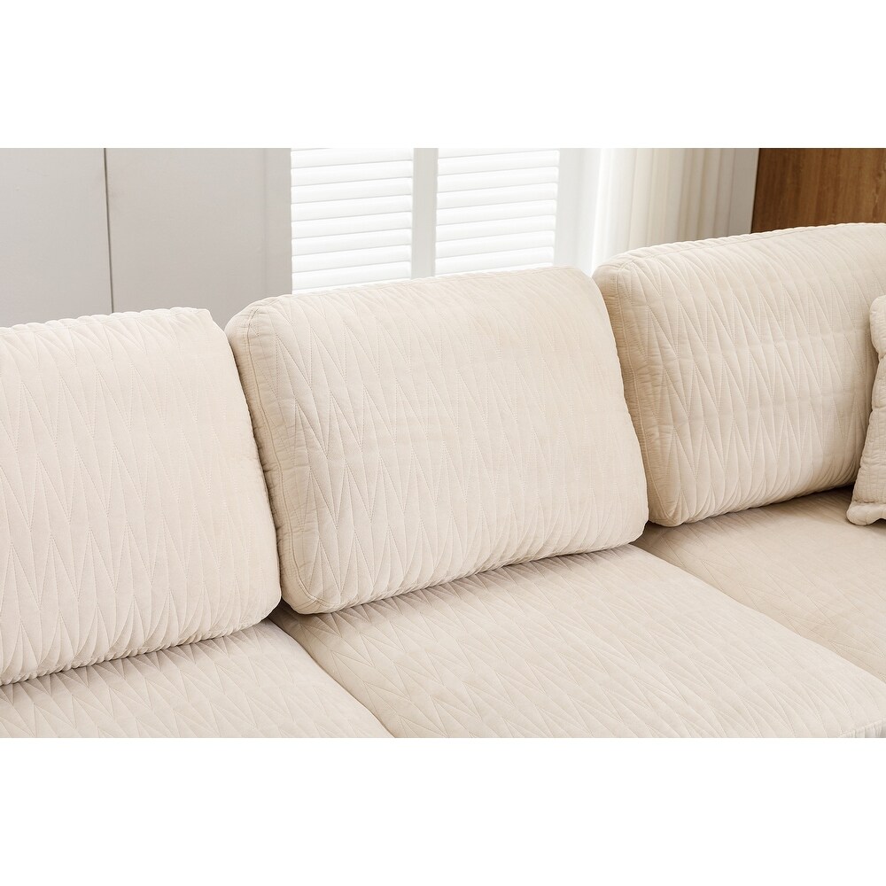 Velvet U Shape Sectional sofa