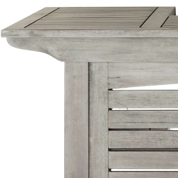 SAFAVIEH Monterey Grey Wash Acacia Bar Table