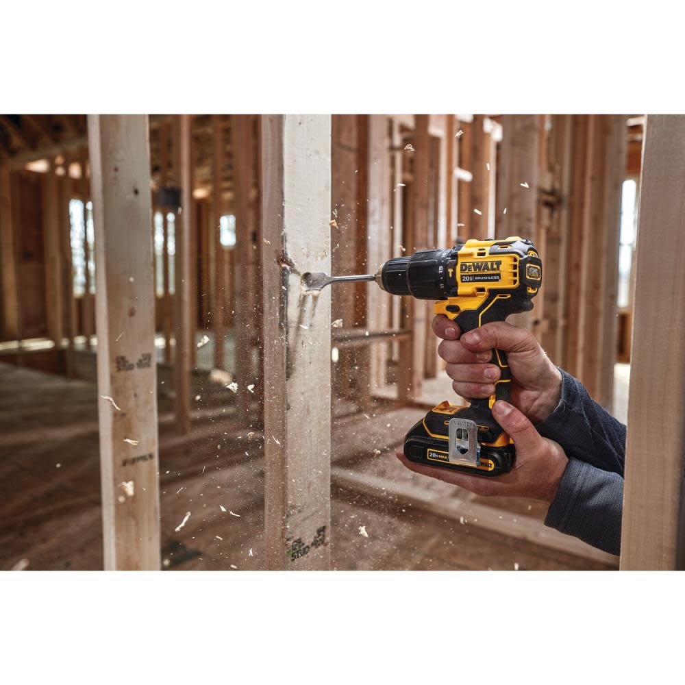 DEWALT ATOMIC 20V MAX Hammer Drill and Impact Driver Combo Kit with POWERSTACK Compact Batteries