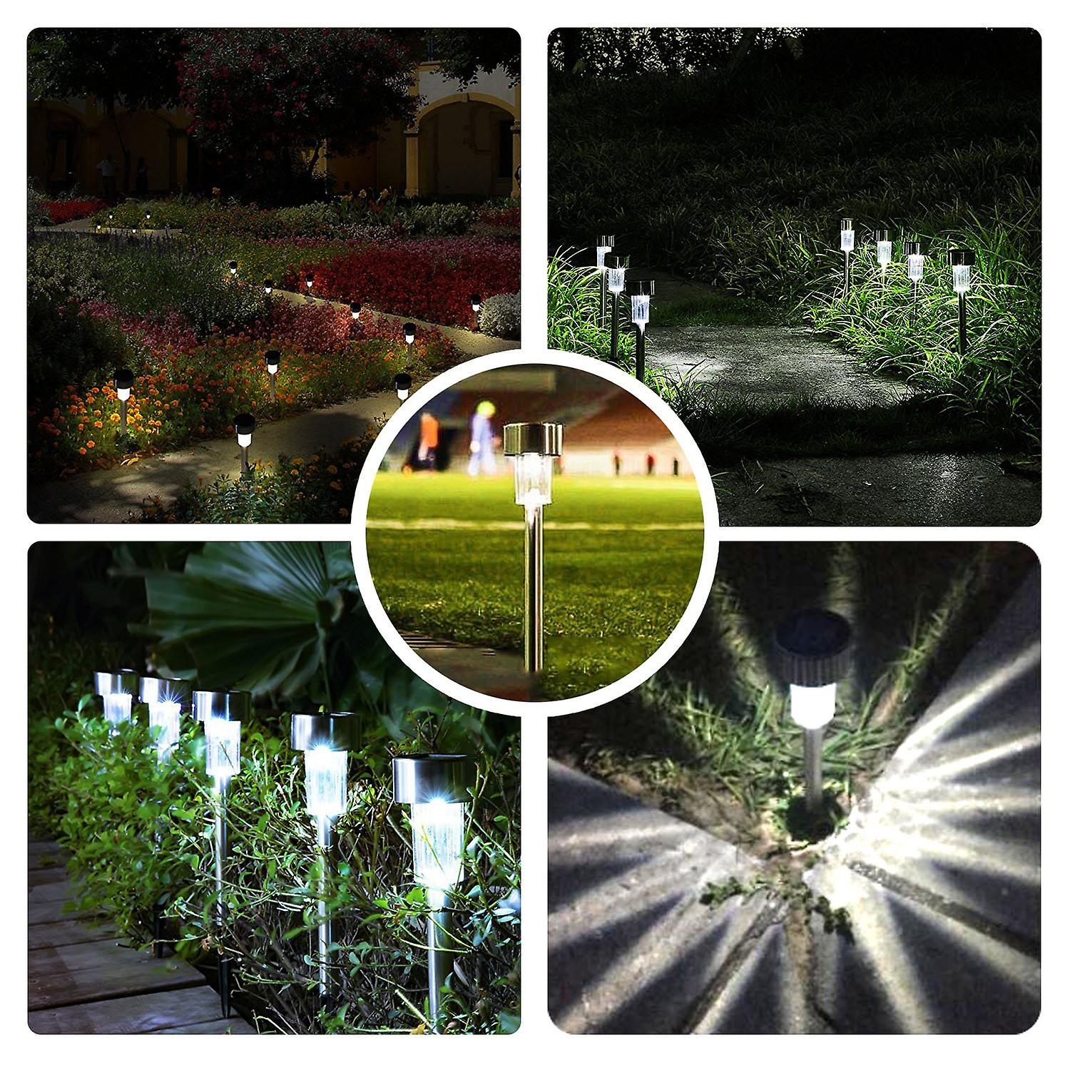 5pcs Led Cold White/warm White Solar Lamp Outdoor Solar Powered Pathway Lights  Landscape Light For Lawn/patio/yard/walkway/driveway