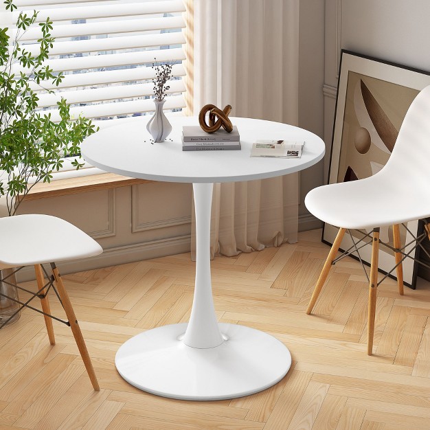 Haven Small Round Dining Table 31 5 x27 x27 With Metal Pedestal Dining Table Base maison Boucle