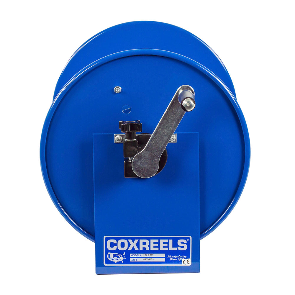 Coxreels 100 Series Compact Hand Crank Lightweight Water and Air Hose Reel， Blue