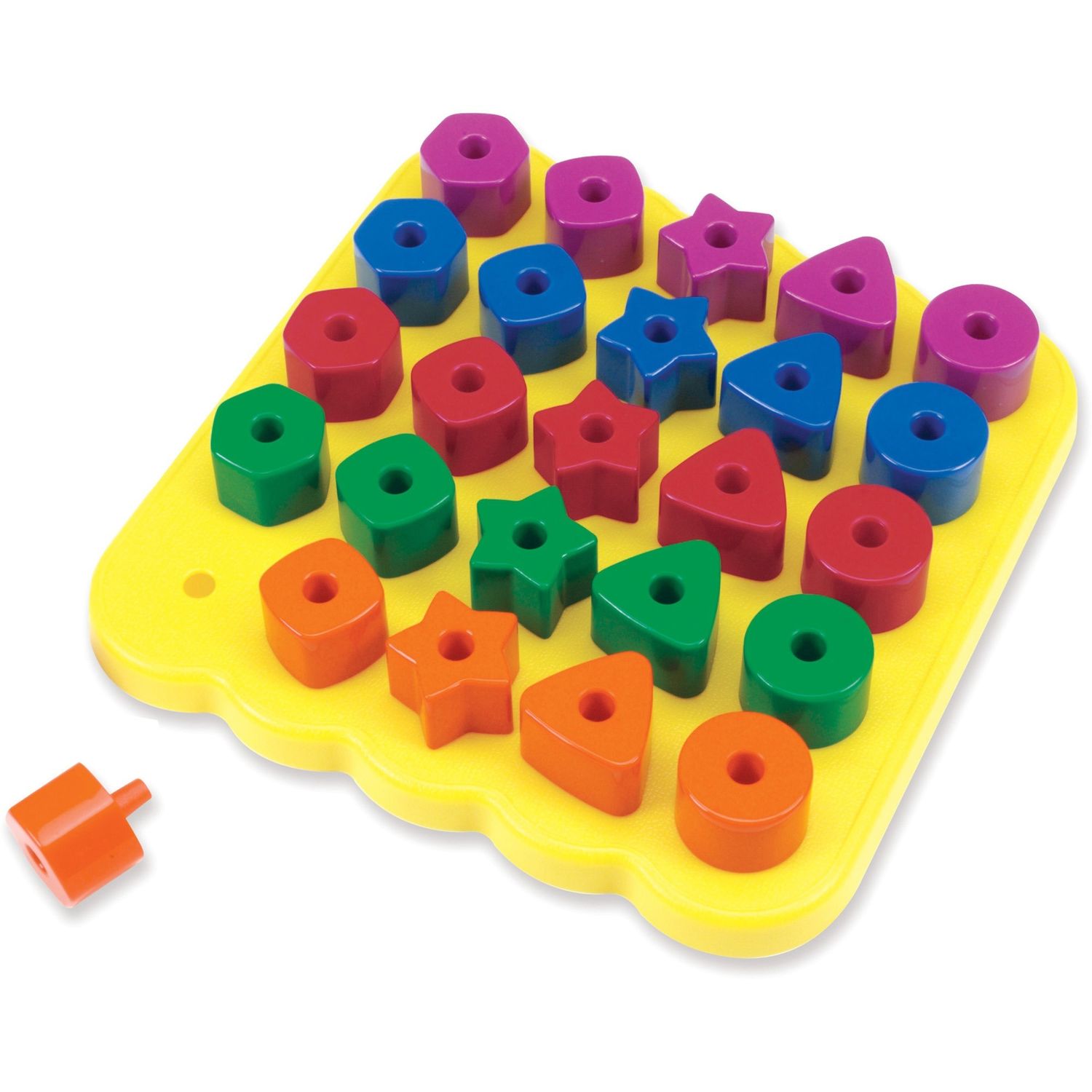 Stacking Shapes Pegboard by Learning Resources LRNLER1572