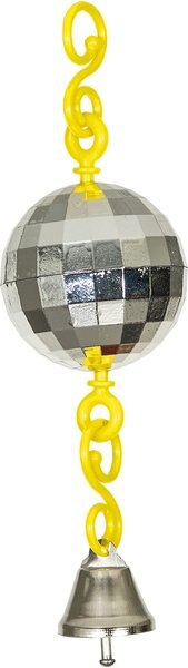 Caitec Featherland Paradise Plastic Disco Ball Toy Bird Toy