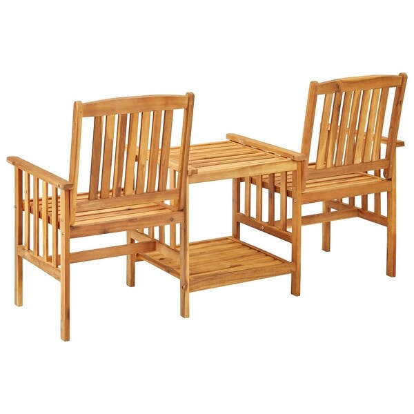 vidaXL Patio Chairs with Tea Table 62.6