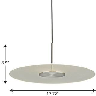 Progress Lighting Spoke LED Collection 1-Light Brushed Nickel LED Modern Hanging Pendant Light P500318-009-30