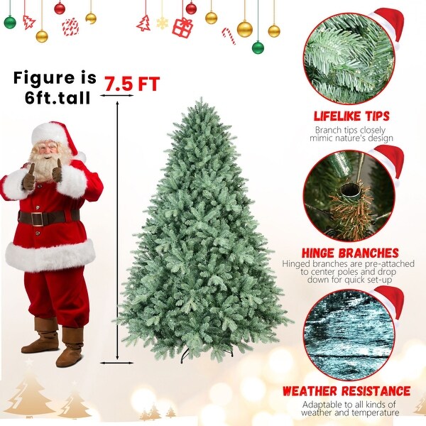 Blue PE/PVC Mixed Automatic Christmas Trees