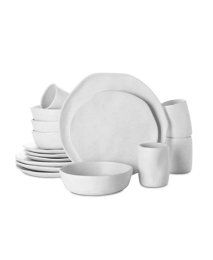 Stone by Mercer Project Hekonda Stoneware 16 Pieces Dinnerware Set Service for 4