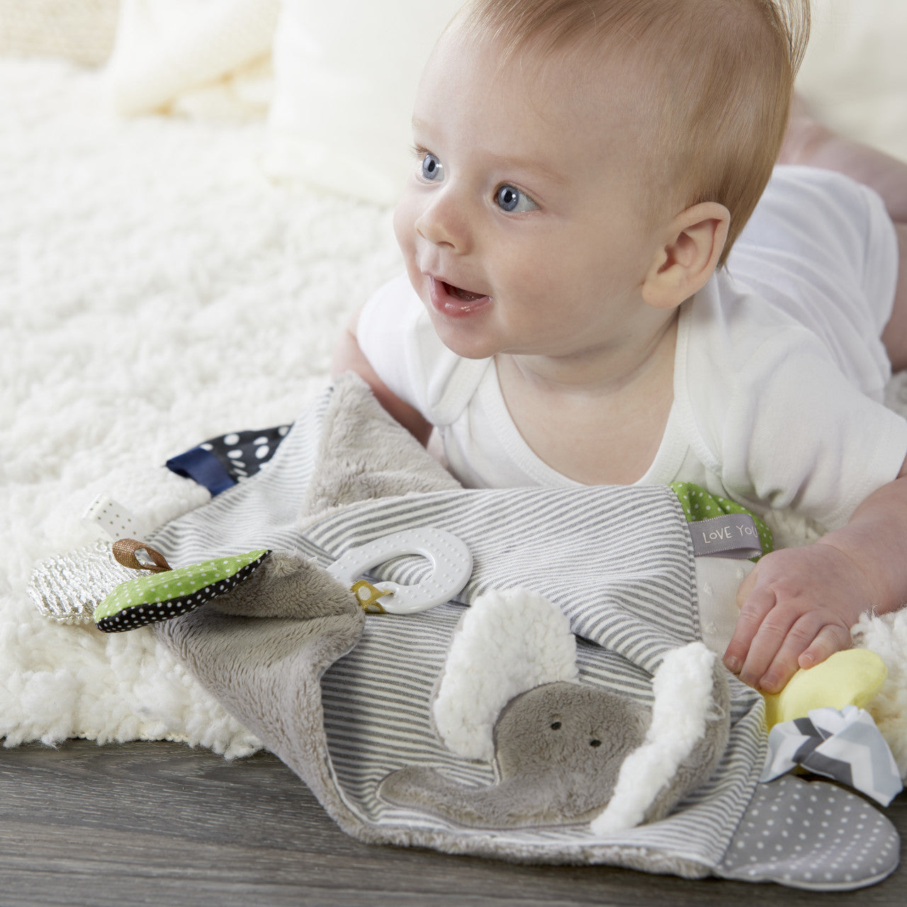 Mommy & Me Activity Blankie - Elephant