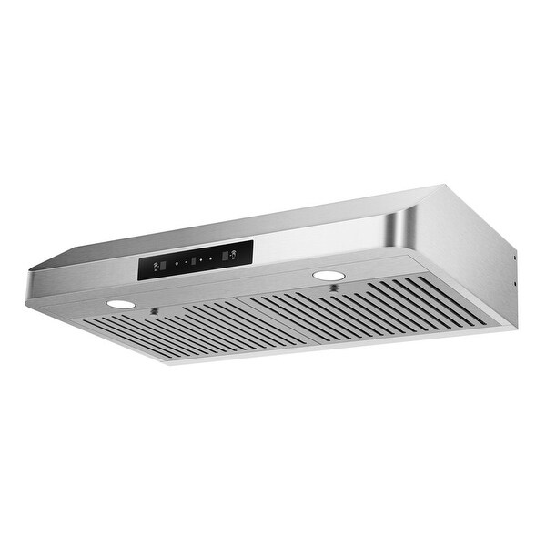 30'' Under Cabinet Stainless Steel Single Motor Range Hood with LED Screen Finger Touch Control