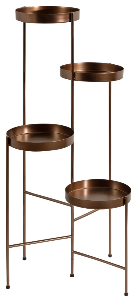 Finn Metal Multi Level Plant Stand   Contemporary   Plant Stands And Telephone Tables   by Uniek Inc.  Houzz