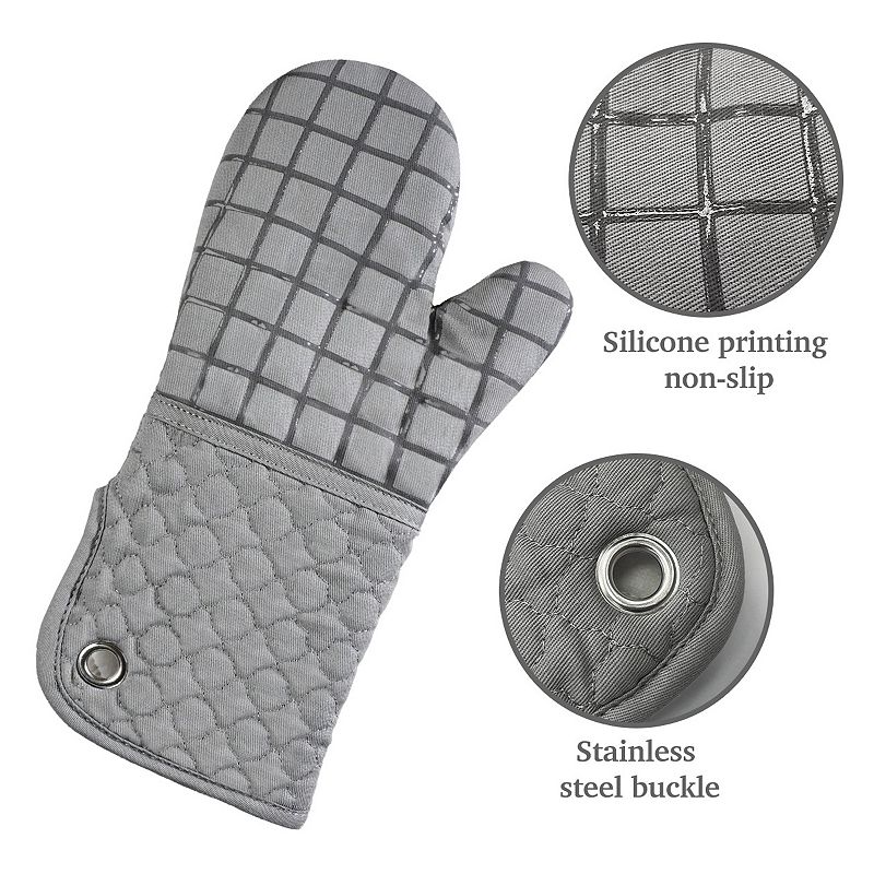 Popular Bath Grids Silicone Oven Mitt 2-pk.