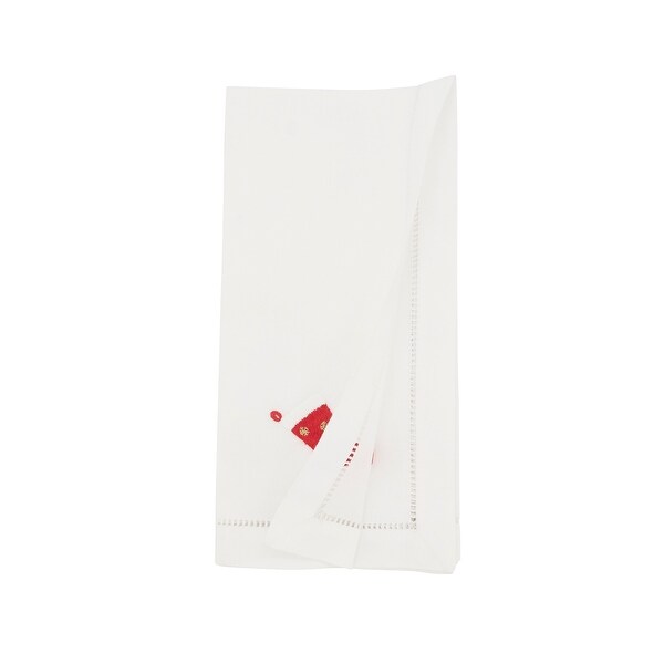 Winter Wonderland Stocking Embroidered Napkin (Set of 6)