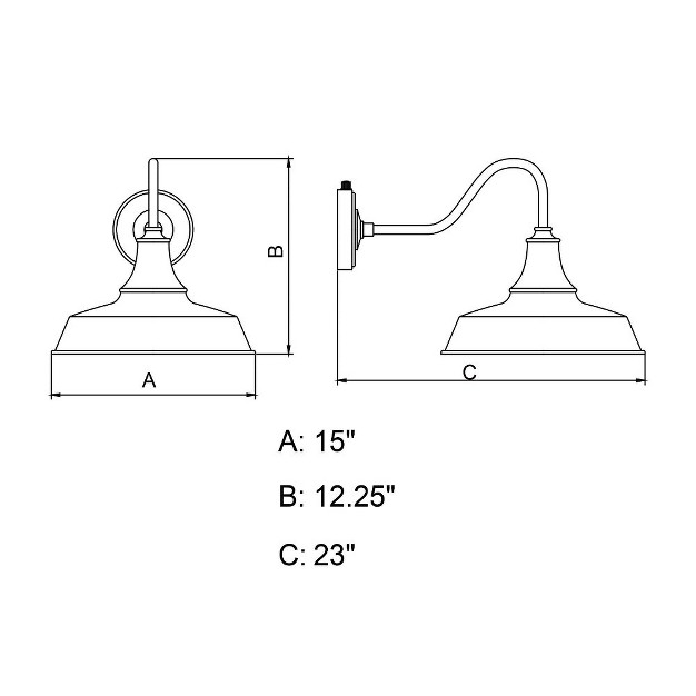 Vaxcel Dorado 1 Light Sconce Dark Bronze