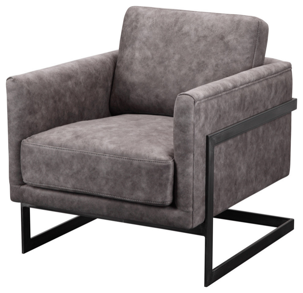 Luxe Club Chair   Industrial   Armchairs And Accent Chairs   by Morning Design Group  Inc  Houzz